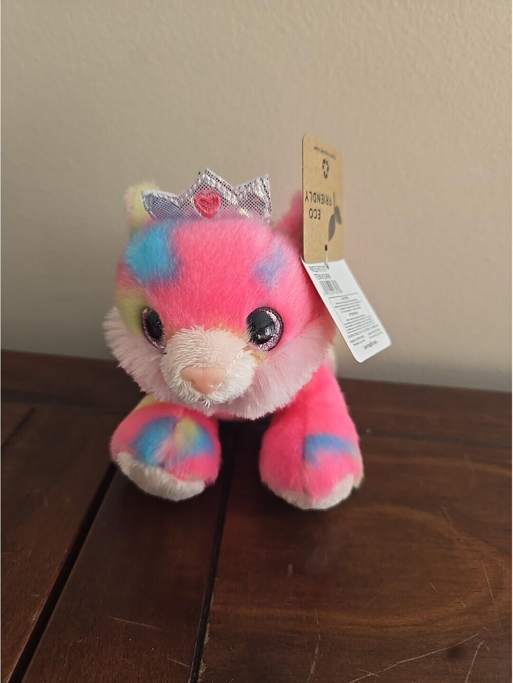 New AURORA Bright Fancies 6" Princess Frutti Kitty Stuffed Plush Vibrant Colors